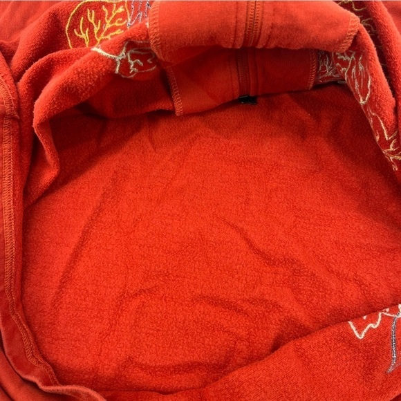 Breckenridge Orange Fall Autumn Leaf Embroidered Hoodie Jacket Size 2X Women's - Picture 7 of 7